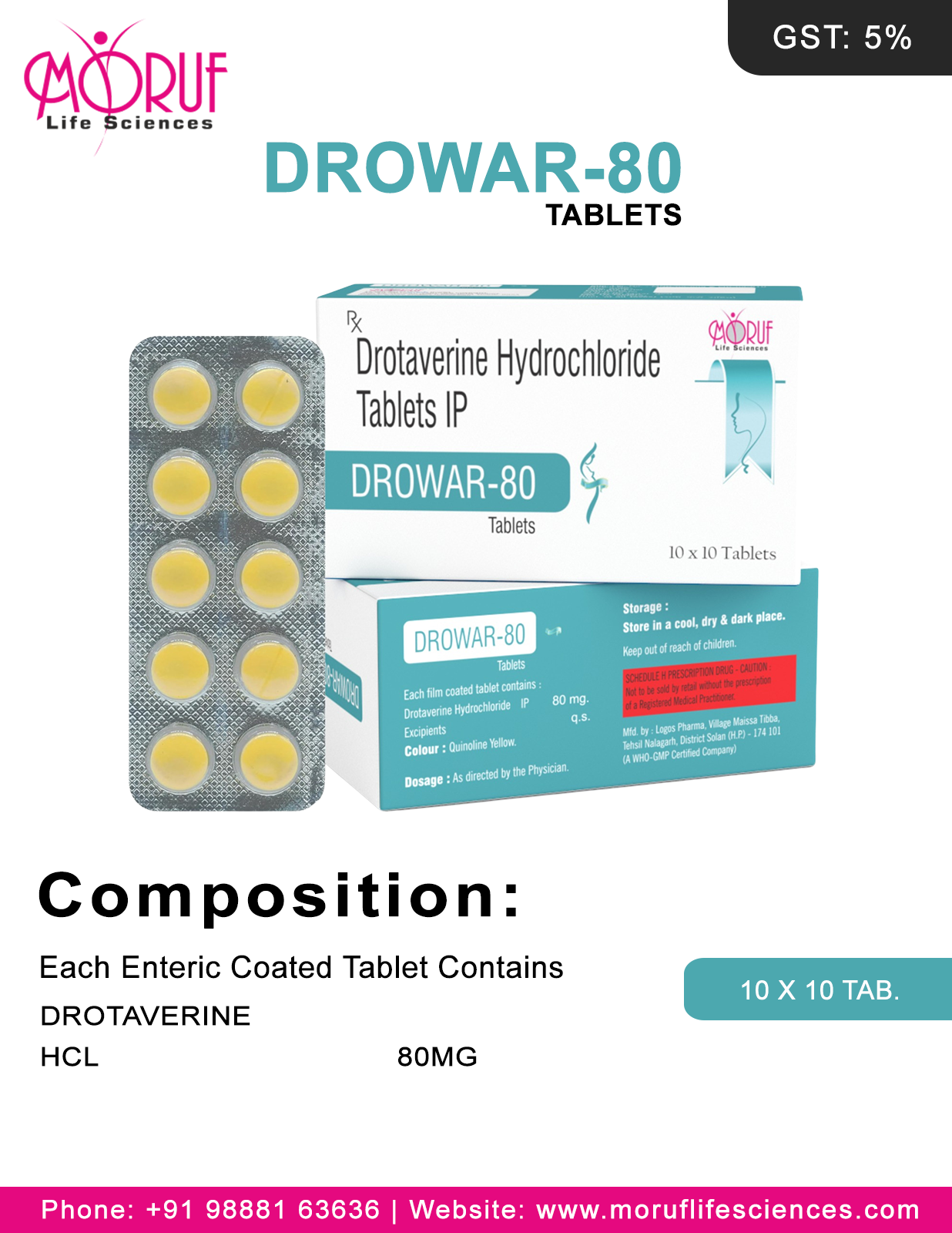 Drowar 80 Tablets