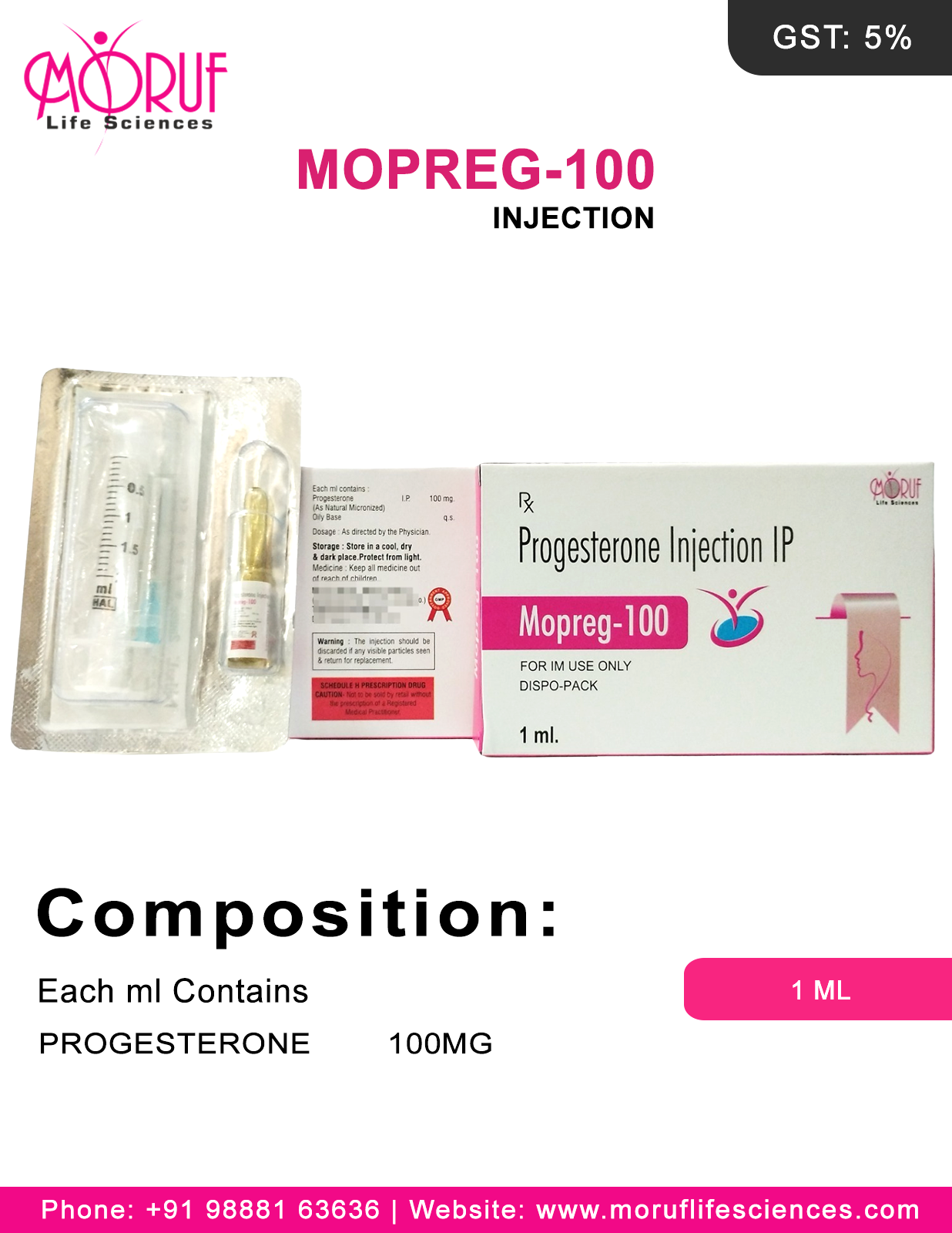 Mopreg 100 injection