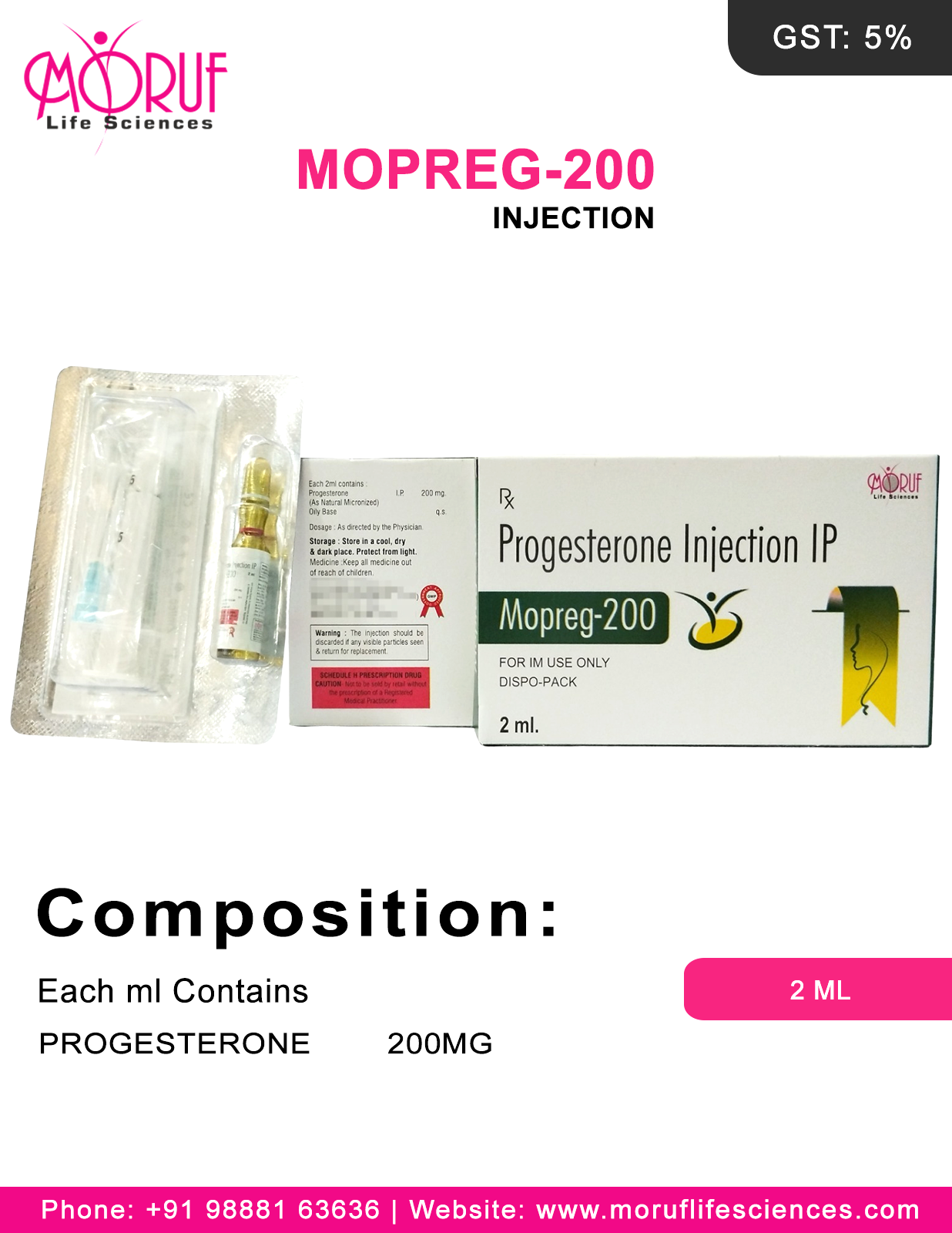 Mopreg 200 injection