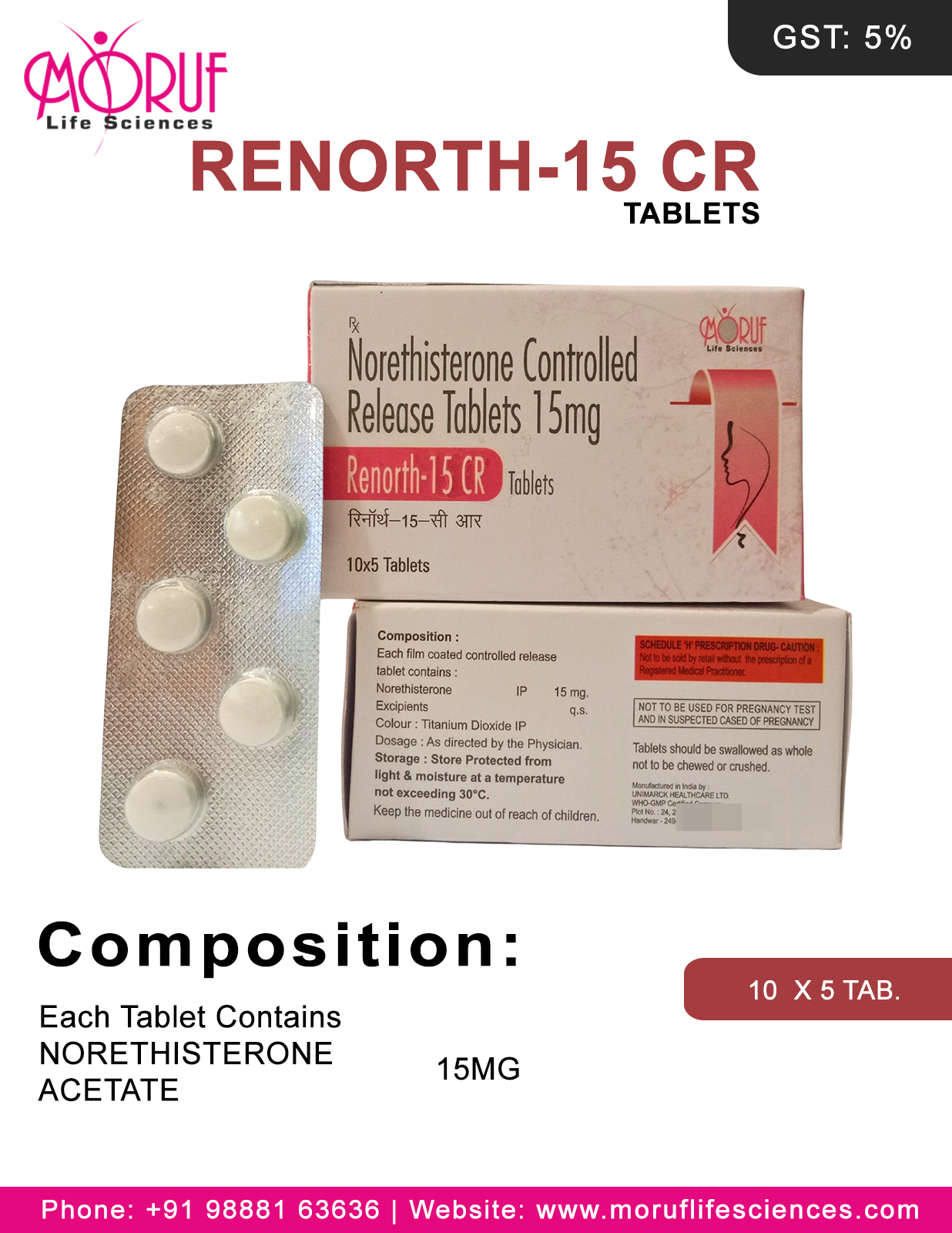 Renorth-15 CR TAB