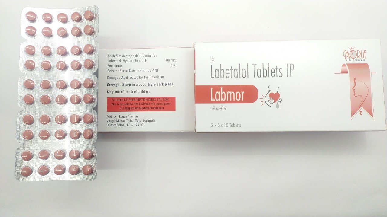 Labetalol Tablet, 100 mg