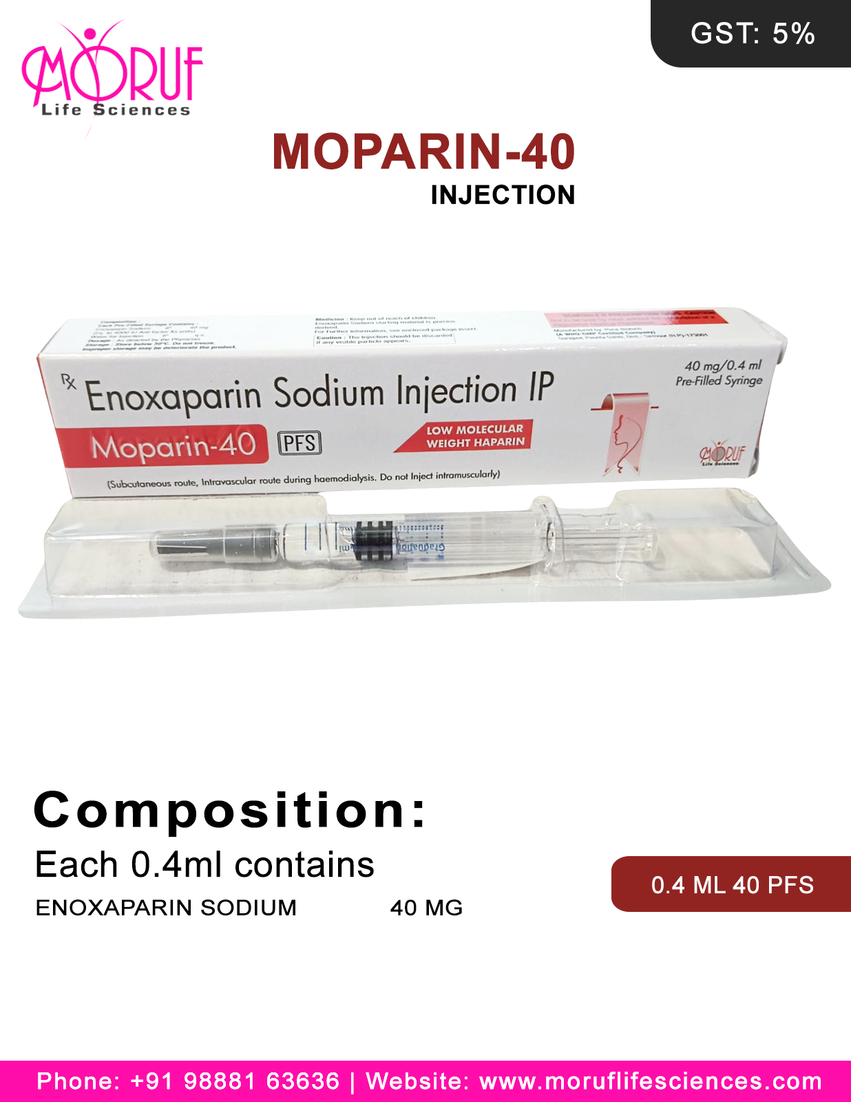Moparin-40 Injection