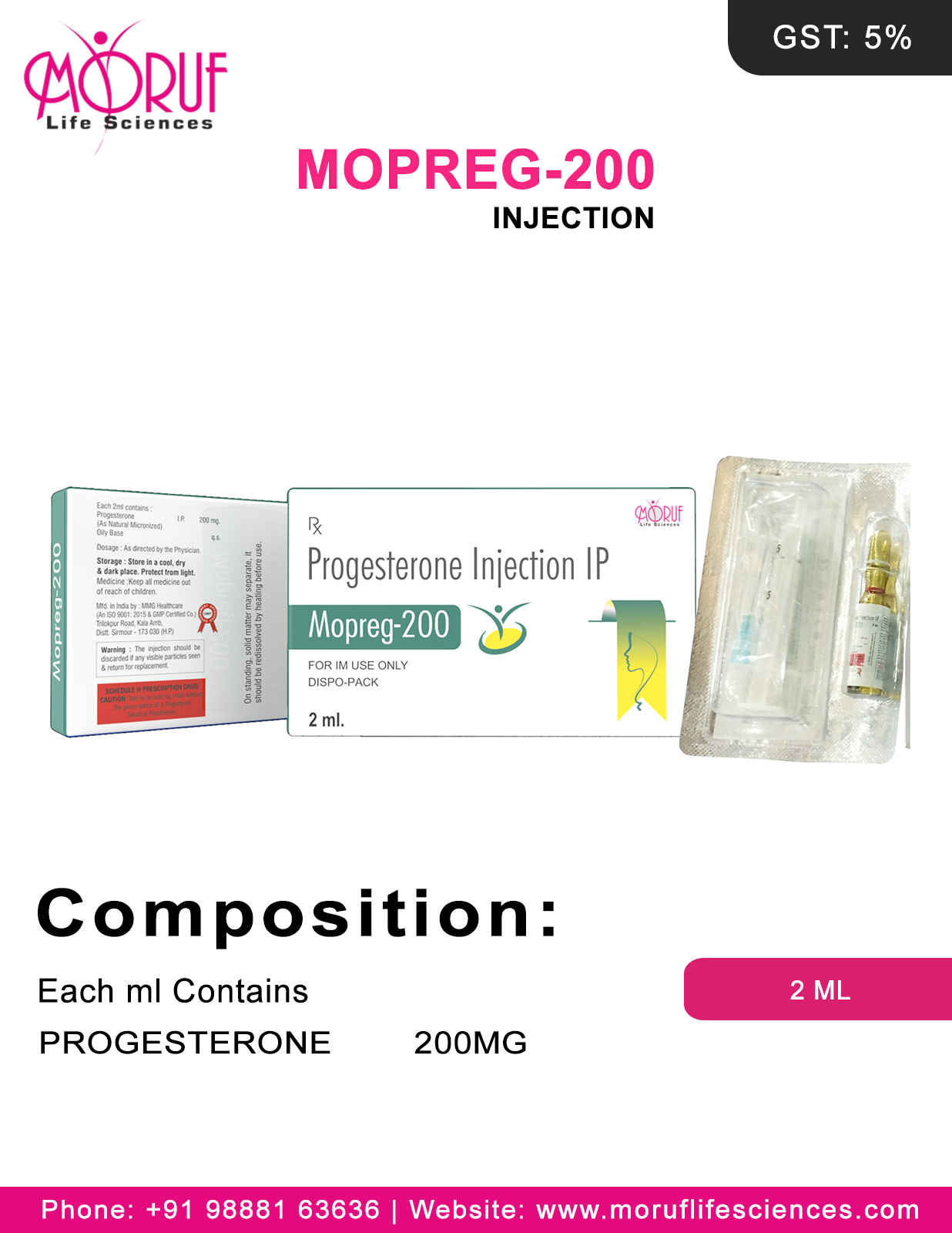 Mopreg 200 injection