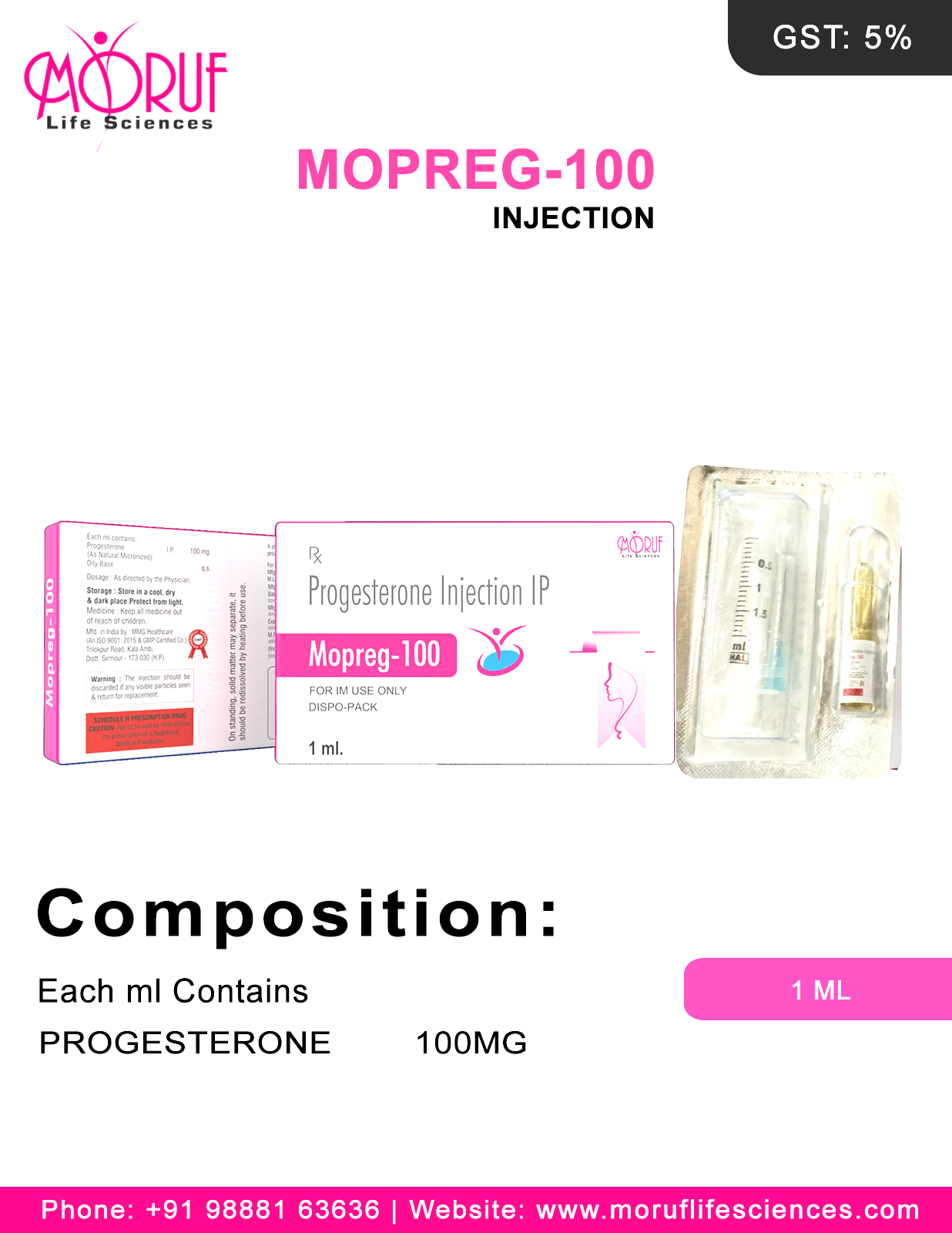 Mopreg 100 injection