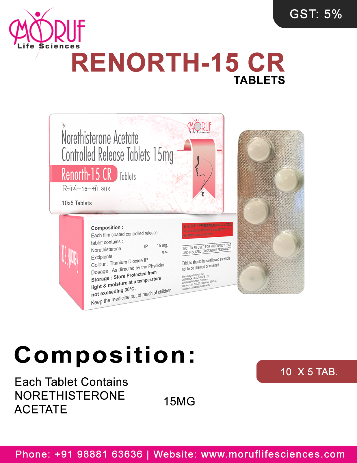 Renorth-15 CR TAB